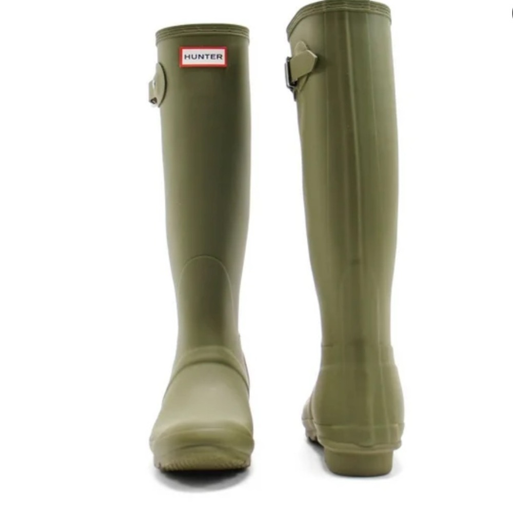 Hunter Women's “Olive Leaf” Tall Rain Boots - Picture 2 of 4